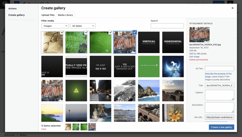 How to Create an Image Gallery with WordPress - Step 3