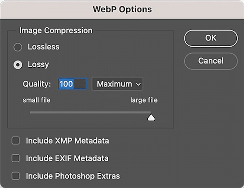 JPEG compression - Source: Photoshop