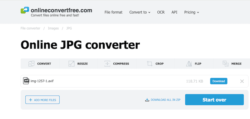 Download your AVIF file - Source: Onlineconvertfree
